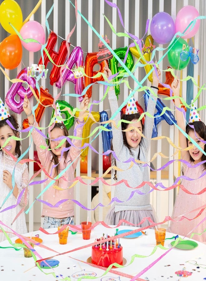 LAIAMER 50 Pcs Hand Throw Streamer Poppers Colorful No Mess Confetti Poppers Party Poppers Confetti Streamers for Wedding Birthday Graduation Party Celebrations - Image 4